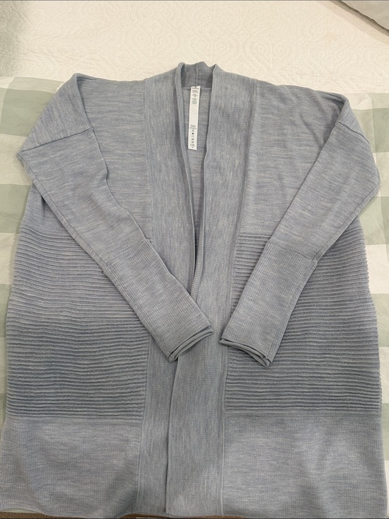 lululemon athletica Sweaters - lululemon athletica Light Blue Open-Front Ribbed Cardigan